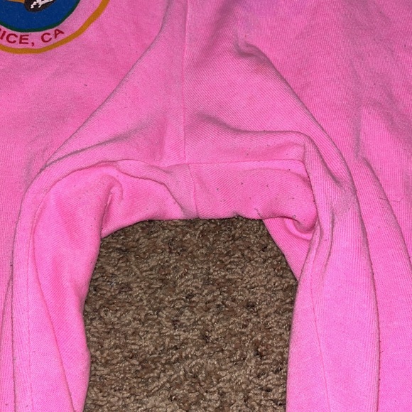 Womens Aviator Nation Sweatpants Neon pink Size Medium - Picture 8 of 8